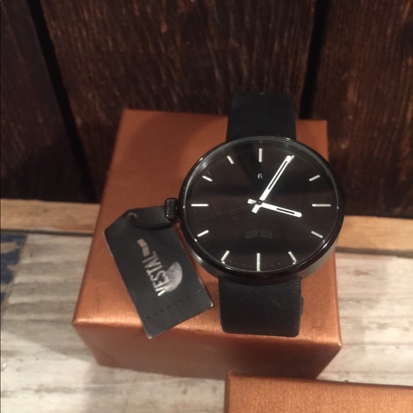Vestal Other - Vestal Watch black leather strap